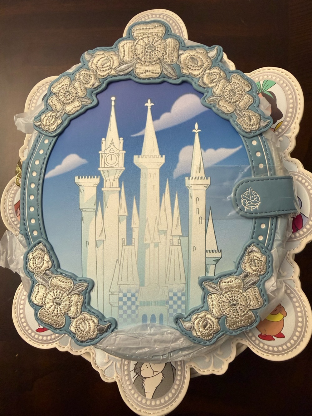 Loungefly Cinderella Exclusive Cameo Mini Backpack New With Tags 🩵 - Picture 7 of 15